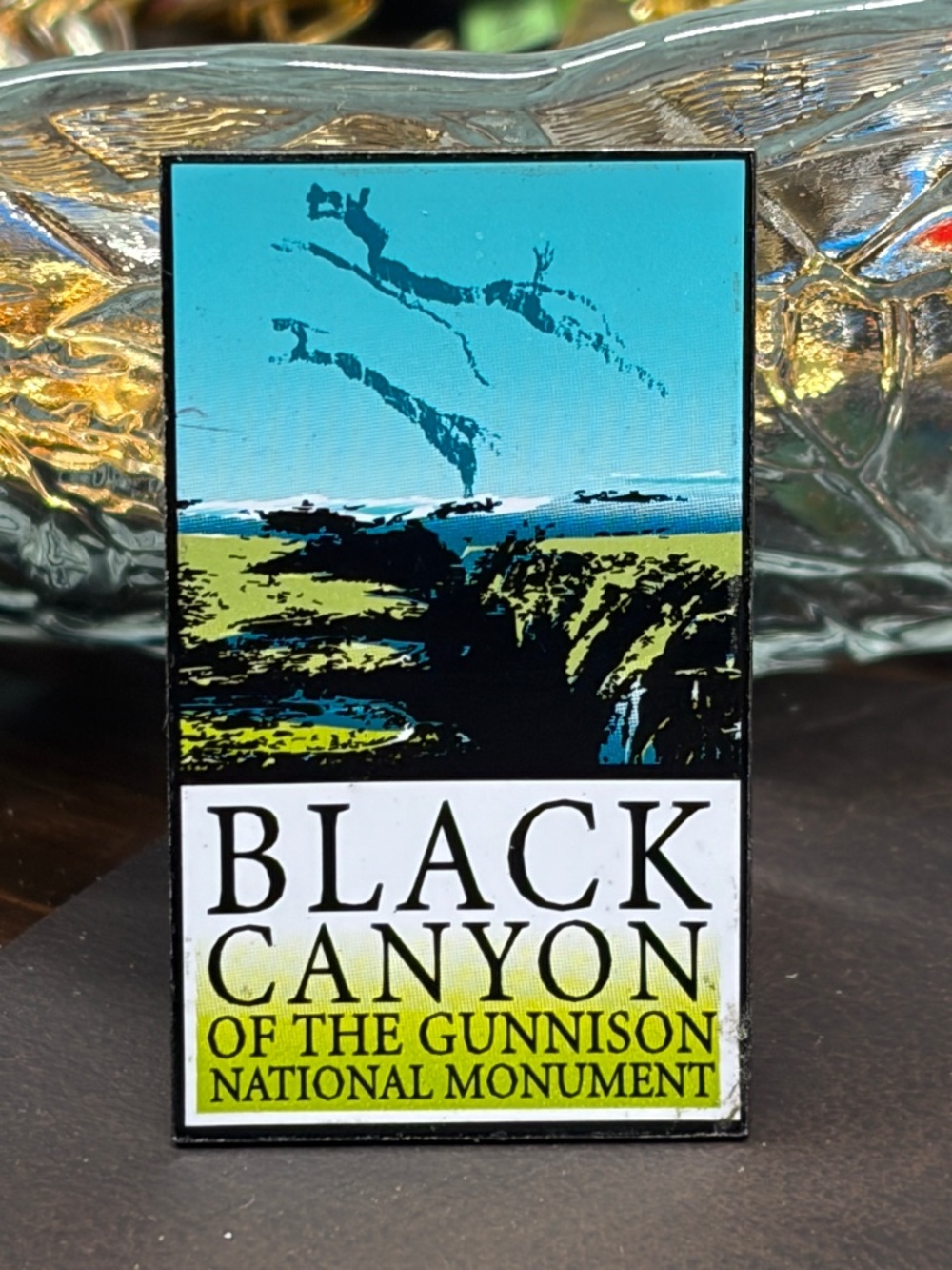 Vintage Black Canyon of the Gunnison National Monument Enamel Lapel Pin Colorado